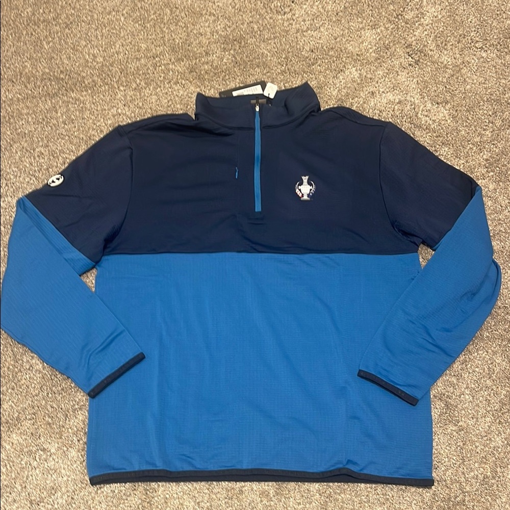 Ping Men's Two-Tone Blue Lightweight Golf Jacket